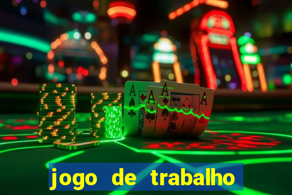 jogo de trabalho no escritório