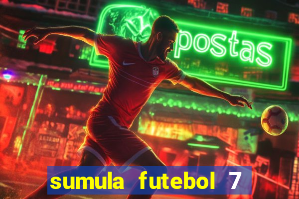 sumula futebol 7 society excel