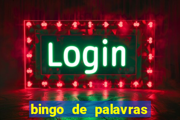 bingo de palavras de natal