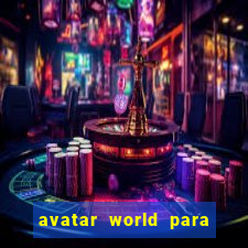 avatar world para imprimir e colorir